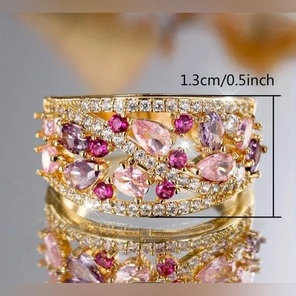 3 for $40 NWOT Multi-Stone Ring - Picture 4 of 6